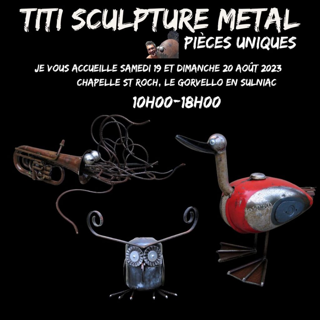#thierryjacsues #titisculpturemetal #exposition #sculptureanimaliere #sculpturemetal #legorvello #madeinfrance #bestiaire