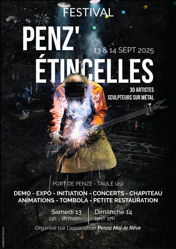 festival penz étincelles titi sculpture metal