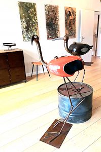 Le flamand rouge et dédé la rouille