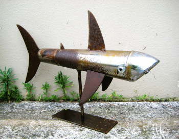 #shark #titisculpturemetal #pieceuniue #upcycling