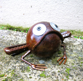 crapaud sculpture metal creation titi sculpture metal